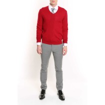 Merino V-neck Pullover Sweater